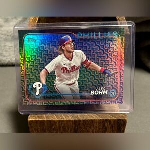 2024 Topps Alec Bohm Holliday Parallel Refractor Card